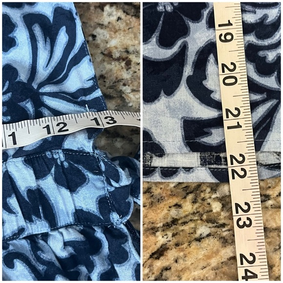 Aerie Linen Blend Hawaiian Floral Side Tie Mini Dress Women’s M Cottagecore - Picture 6 of 10